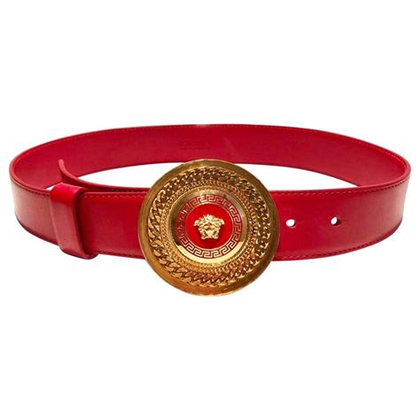 replica versace belt red ebay|red versace belt gold buckle.